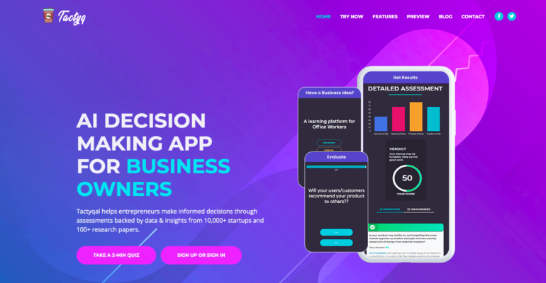 Introduction to the Tatyqal AI powered business startup coach app