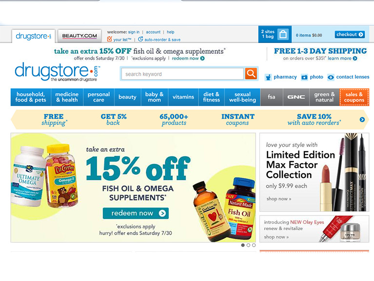 why did drugstore.com fail?